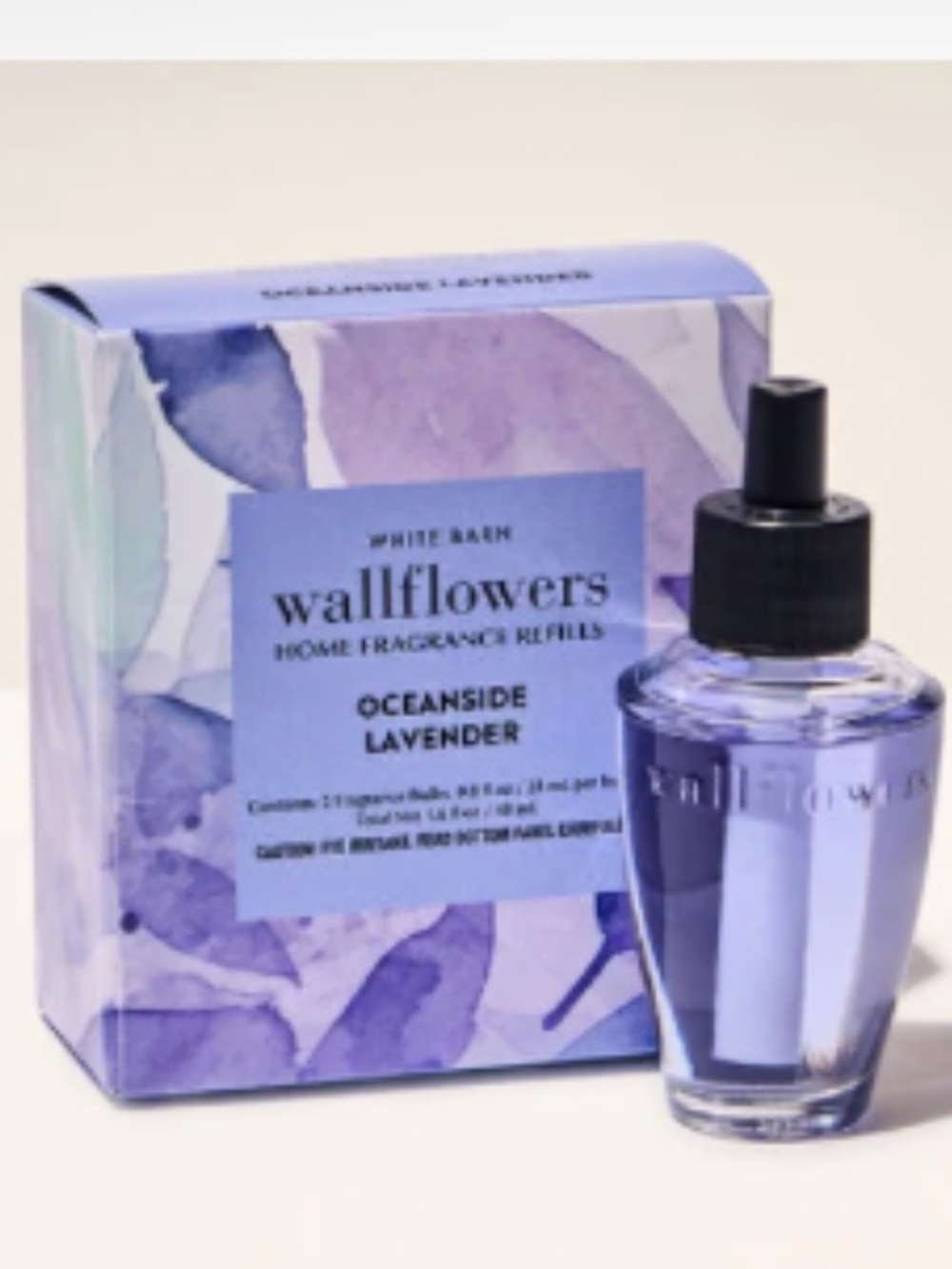 💜 BBW Oceanside Lavender Wallflowers Plug-In Refill 2-pack NEW